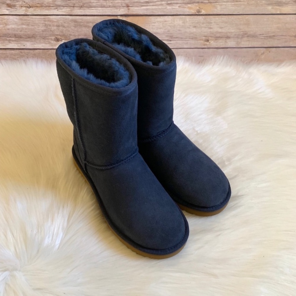 UGG Navy Classic Short II Boots - Picture 6 of 8